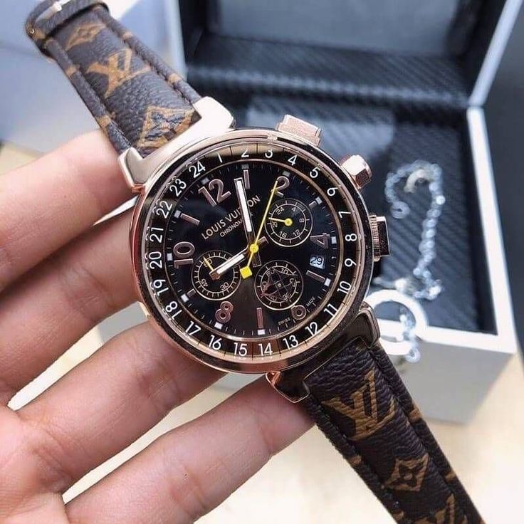 ساعة Louis Vuitton Women’s Leather Watch عدادت شغالة